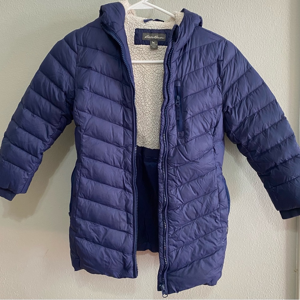 Eddie Bauer Blue Down Puffer Jacket
